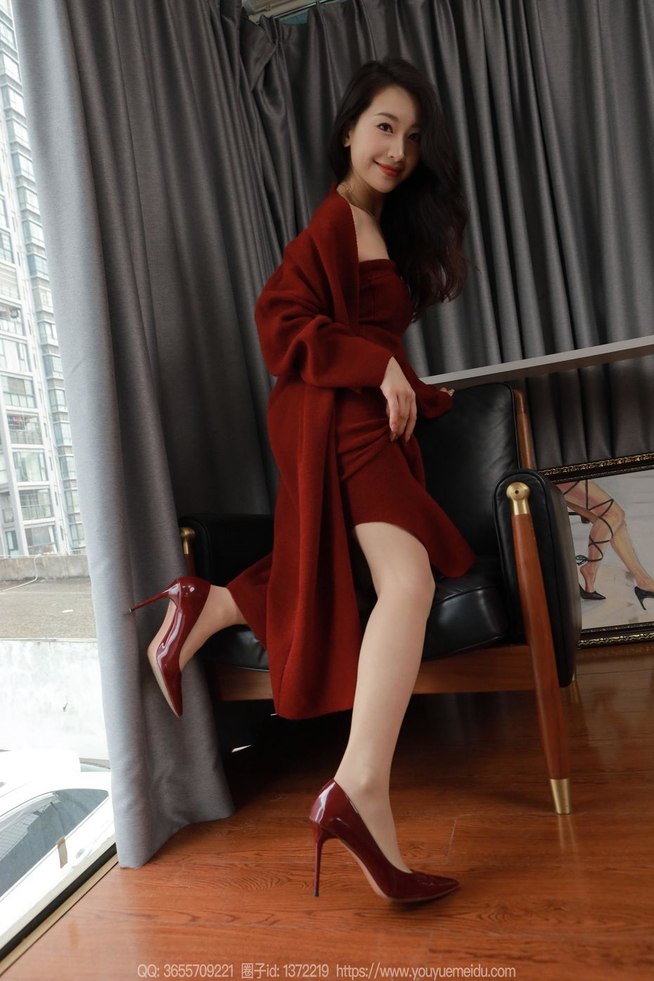 [IESS异思趣向] 2025.01.31 丝享家 1965 小婕《红色针织裙（下）》[83P-77.4M]