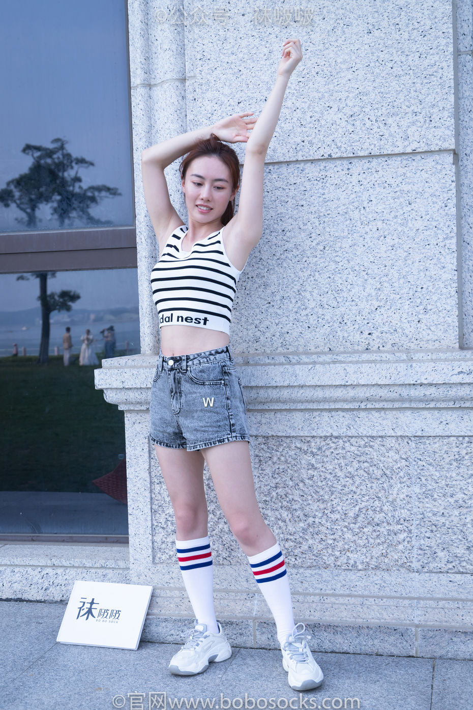 [BoBoSocks袜啵啵]NO.006 小米-运动鞋、白色小腿袜、裸足[130P+1V／3.51GB]