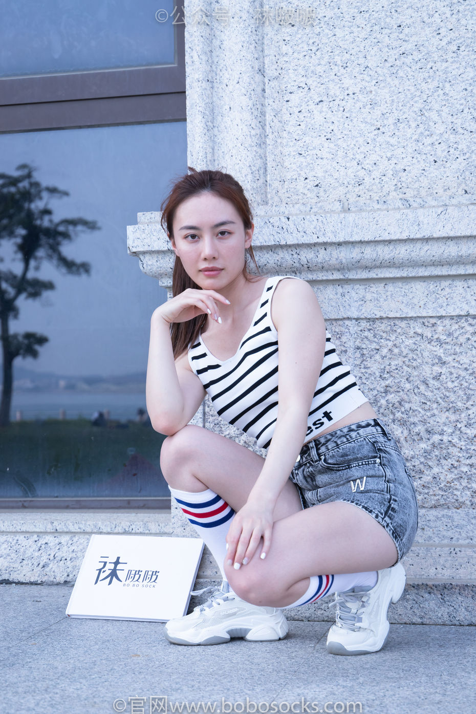 [BoBoSocks袜啵啵]NO.006 小米-运动鞋、白色小腿袜、裸足[130P+1V／3.51GB]