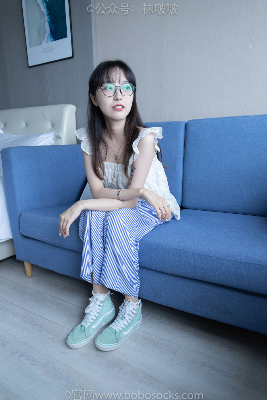 [BoBoSocks袜啵啵]NO.027 稚予- vans、白色棉袜、肉丝[136P+1V／3.35GB]