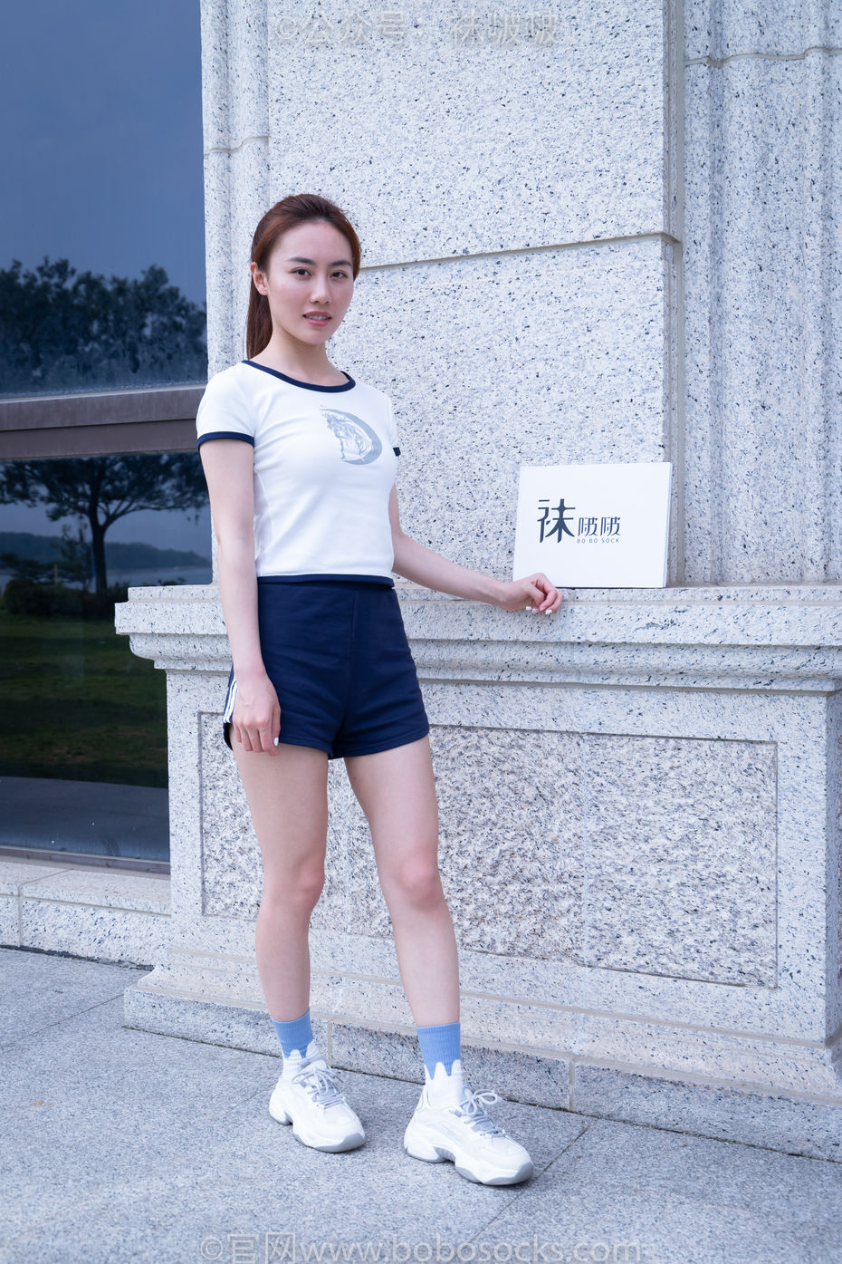 [BoBoSocks袜啵啵]NO.028 小米-运动鞋、白棉袜、裸足[133P+1V／6.50GB]